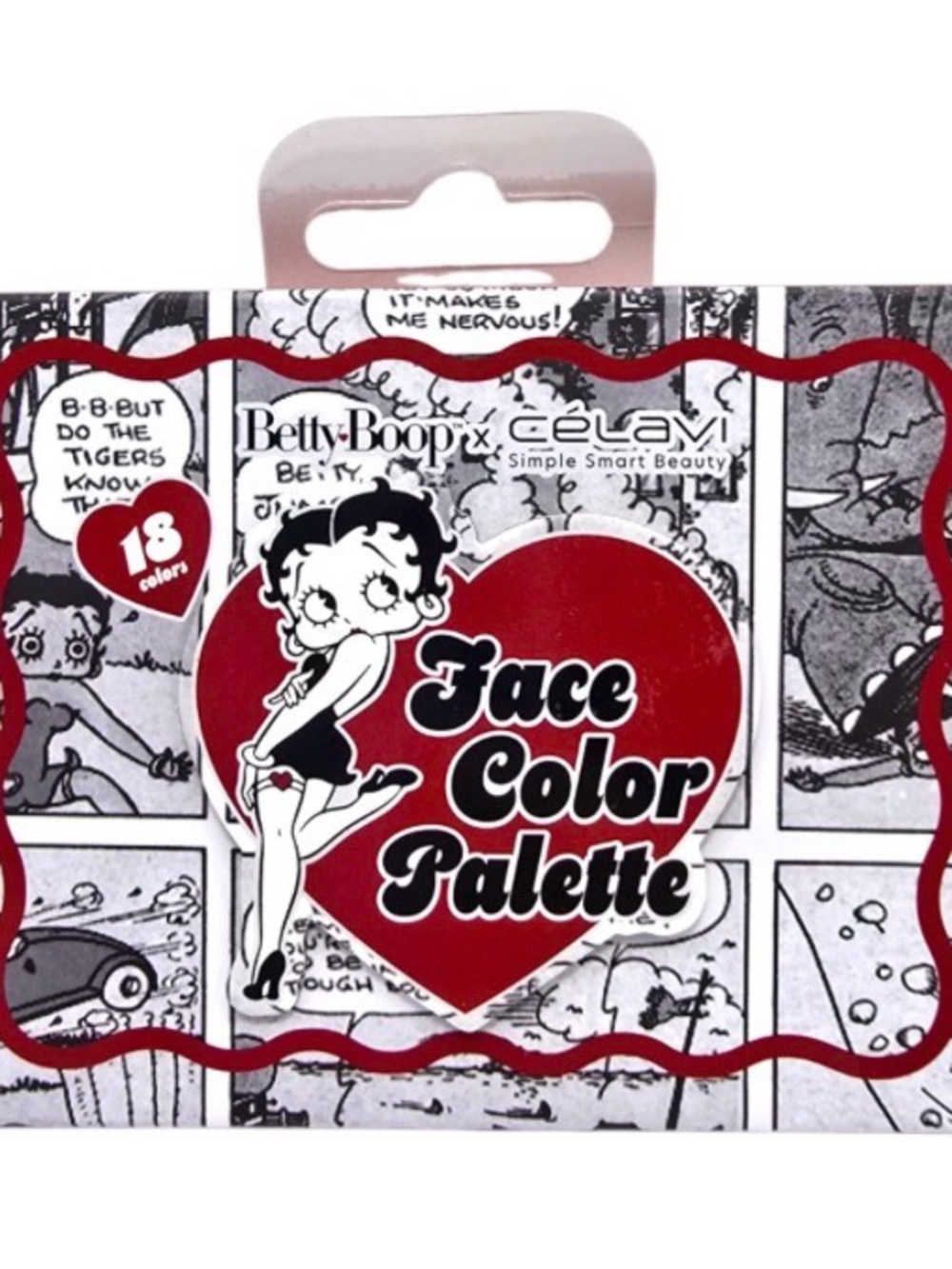 Betty Boop x Celavi Face Color Palette - 18 Bold Shades